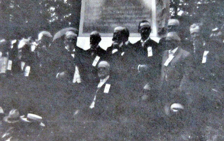 Col. E. F. Brown, at the monument dedication ceremony, 1902.