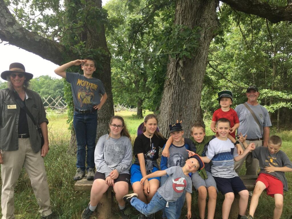 Guides Brad Forbush and Vic Middlekauff with the group